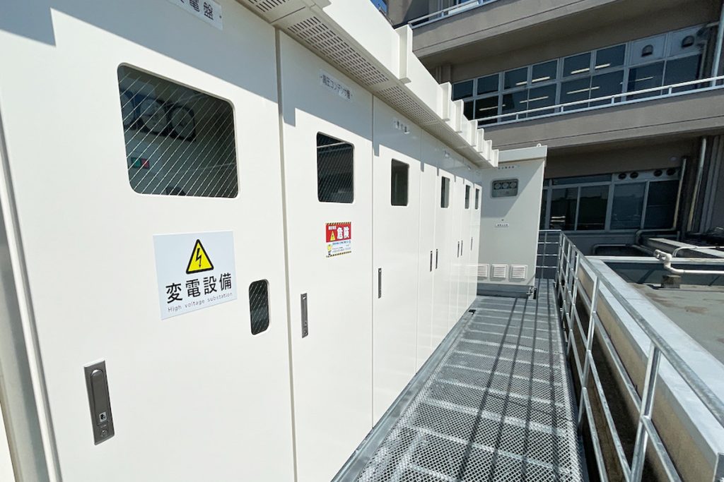 消防局受変電設備移設工事施工写真